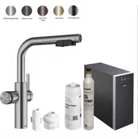 Blanco Küchenarmatur Trinkwasserarmatur Choice Icona L + Kühl- & CO₂-Einheit Choice.All