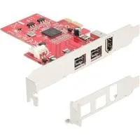 PCIe x1 > 2x FireWire 800 + 1x FireWire 400, Schnittstellenkarte