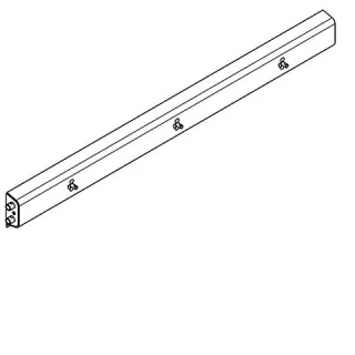 KWC Aquarotter Armatureneinheit, Edst., W.-Mont., 3 Waschplätze, 1800 mm, Wasser links, 2030071604 2030071604