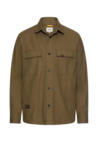 camel active - Overshirt mit Taschen deep olive - Gr. - L