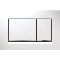 GEBERIT Betätigungsplatte Sigma30 für 2-Mengen-Spülung weiß/glanzchrom/weiß