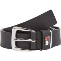 Tommy Jeans Ledergürtel TJW HERITAGE 3.0 cm breit Einfachdornschließe, Metallpatch