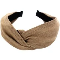 axy Haarreif Haarreif mit raffinierten Knoten und Jeans Stoff, Vintage Klassik-Look Damen Haareifen Haarband