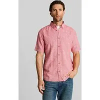 TOM TAILOR Kurzarmhemd Blusen & Shirts Regular Fit Kurzarmhemd mit Leinenanteil