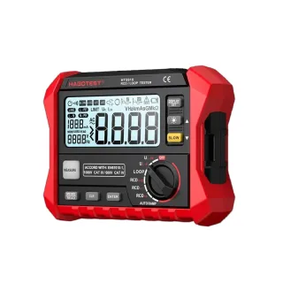 HABOTEST HT5910 Leakage Switch Tester 1000 Data Storage LCD Digital Resistance Meter RCD Loop Tester 440V AC Voltage Tes