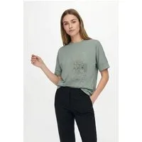 ONLY Kurzarmshirt ONLJANY S/S O-NECK PRINT TOP BOX JRS Viskosemischung, regular fit, Rundhals