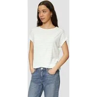QS Kurzarmshirt T-Shirt T-Shirt aus Lyocellmix