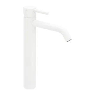 Herzbach Deep White Waschtischarmatur 23.203200.3.07 L-Size, mit erhöhtem Schaft, ohne Ablaufgarnitur, weiß matt