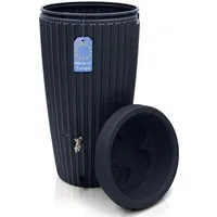 YourCasa Regentonne 240 Liter [RainCatcher] Messing Wasserhahn & Deckel Regenfass, BxTxH: 59,5x59,5x112cm
