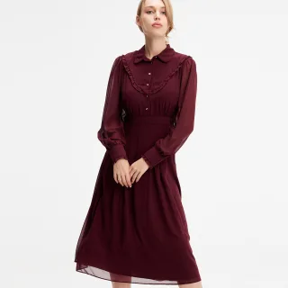 Mousseline Bluse-Kleid