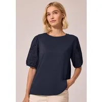 STREET ONE STUDIO T-Shirt mit Lochstickerei