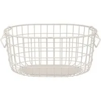 blomus Aufbewahrungskorb -KAGO- Aufbewahrungsbox, Gitterkorb, Organizer: moderner Drahtkorb (1 St), moderner Designfokus, Metall, Henkel zum Tragen, Stapelbar
