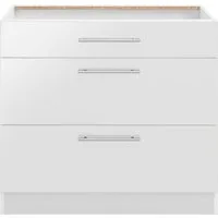 wiho Küchen Unterschrank Cali 90 cm breit, mit 2 großen Auszügen ohne Arbeitsplatte