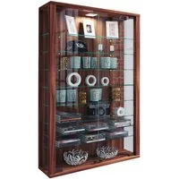 VCM Hängevitrine Wandvitrine Hängevitrine Glasvitrine Vitrosa Mini 91x59x18cm Vitrinenschrank, Glasschrank, hängend