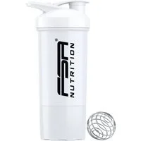 FSA NUTRITION Protein Shaker mit Pulverfach & Mischkugel - Auslaufsicher & Spülmaschinengeeignet, Shaker mit Pulverfach, Skala und Mischsieb - für Krafttraining