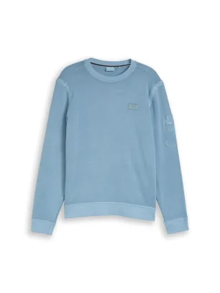 Tom Tailor - Sweatshirt mit Ärmeltasche mountain spring blue - Gr. - XXXL