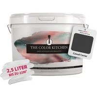 A.S. Création Wand- und Deckenfarbe Seidenmatt Innenfarbe THE COLOR KITCHEN, Schwarz, für Wohnzimmer Schlafzimmer Flur Küche