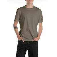 Replay T-Shirt mit Logostickerei auf der Brust