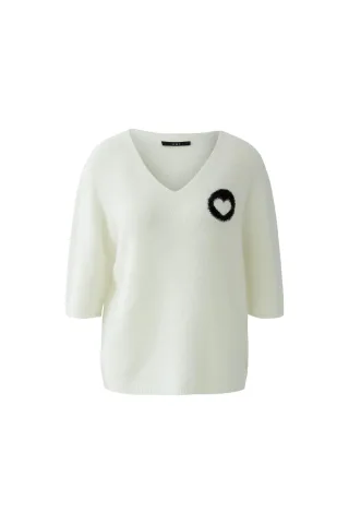 Oui - Pullover eggnog - Gr. - 36