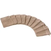 Erwin Müller Waschhandschuh Waschhandschuh "Mannheim" 10er-Pack, Frottier, Walk-Frottier Uni