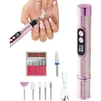 FELIXLEO Maniküre-Pediküre-Set Professionelle elektrische Nagelfräse mit Digitalanzeige