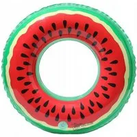 Da Meso Schwimmring Aufblasbarer Wassermelonen Schwimmring 65 cm – Pool Schwimmreifen für