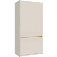 FORTE Garderobenschrank Oak Squere, Schrank, Stauraum, Kleiderstange inklusive (B/H/T ca. 95,3x197,9x52 cm) B/H/T 95,3/197,9/52cm 2türig