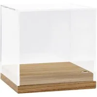 Safe-Album Vitrine SAFE Acryl-Vitrine mit Eichenboden-Sockel 156 x 156 x Höhe 167 mm