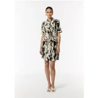 comma Minikleid Bluse Kleid mit Knopfleiste und Hemdkragen