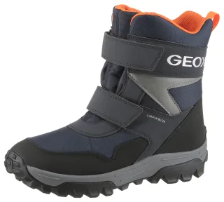Geox Winterstiefel "J HIMALAYA BOY B ABX" Snowboots, Klettstiefel mit Warmfutter, Größenschablone zum Download