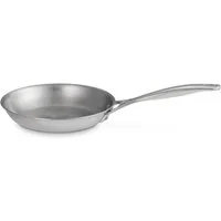 LE CREUSET Bratpfanne Unbeschichtete flache Pfanne, Edelstahl, 3-ply PLUS Edelstahl, 20 cm, 96600220000100