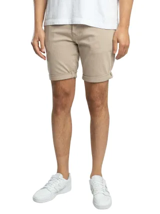 Replay RBJ 981 Denim Tapered Shorts, Beige