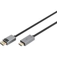 Adapterkabel DisplayPort > HDMI, UHD 4K schwarz, 3 Meter