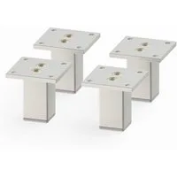 sossai® Möbelfuß Aluminium Möbelfüße, (4-St)