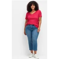 Sheego Jeansshorts 7/8-Jeans normal