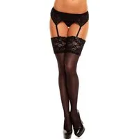 GLAMORY Strapsstrümpfe Luxury (1-Paar) bis Gr. 62, transparent, glänzend, sehr elastisch