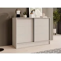 Beautysofa Kommode MIRELA mit 2 Schiebetüren (in 100 cm, 120 cm oder 160 cm, verschiedene Farben), mit dekorativen Sprossen