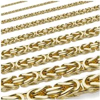 HOPLO Königskette Goldkette Königskette Halskette Breite 3,0 mm 42 cm 333 - 8 Karat Gold, Made in Germany