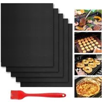 FELIXLEO Backpapier Wiederverwendbares Backpapier, 40 x 33 cm Keks-Pizza-Gitter-Backpapier
