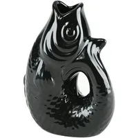 Giftcompany Dekovase Monsieur Carafon Vase / Karaffe Fisch XS schwarz 0,2l (Vasen)