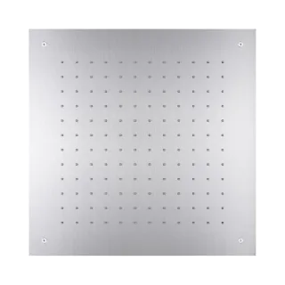 Herzbach Deckeneinbaubrause 500mm x 500mm, eckige Ausführung gebürstet, 11.650000.2.09 11.650000.2.09