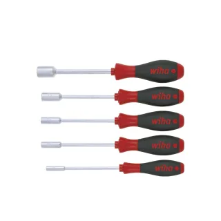 Wiha Schraubendreher Set SoftFinish Sechskant-Steckschlüssel 5-teilges Set - 01034