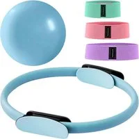 Youyijia Massagerolle 14 Zoll Pilates Ring Set Magic Circle Mit Doppelt Gepolsterten