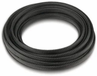 Geflechtschlauch, Ø 20 mm, PET, schwarz, 5 m