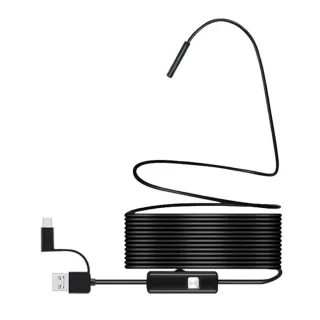 7mm Smartphone Endoscope Camera 3 IN1 Micro USB Type C Borescope Camera Waterproof LED Car Inspection For HUAWEI XIAOMI