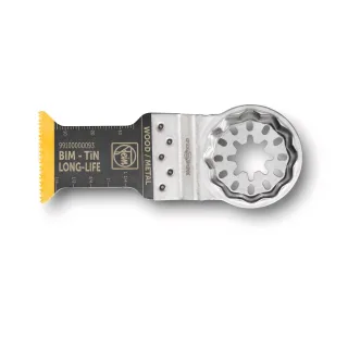Fein E-Cut Long-Life-Sägeblatt mit Titanbeschichtung, Länge 50 mm, Breite 35 mm - 3 Stück - 99100000096