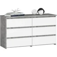 Raumhirsch Furniture Kommode Elegante Kommode mit 6 Schubladen - Praktisches Sideboard - Weiß, (viele Farbvarianten - Maße: 100 x 57 x 35 cm) - Hochwertig & stabil