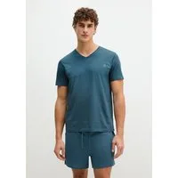 Marc O'Polo Pyjamaoberteil Mix N Match Cotton mit V-Neck und kurzem Arm