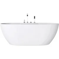 doporro Badewanne Design-Badewanne Freistehend inkl. Ablaufgarnitur B:150-183cm Vicenza