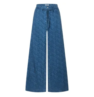 MAC - MAC JEANS - WENDY, Denim Jaquard blau - Gr. - 32